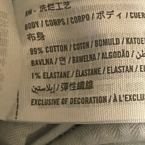 Abercrombie and Fitch The Mom High Rise Blue Denim Jean Size 35/20 Short - Picture 15 of 15